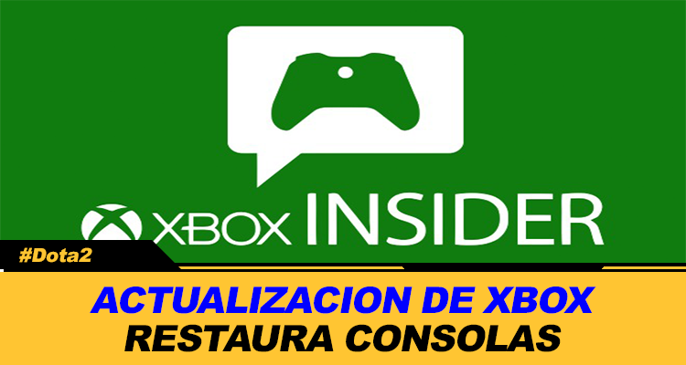 ACTUALIZACION DE XBOX RESTAURA CONSOLAS A CONFIGURACION DE FABRICA