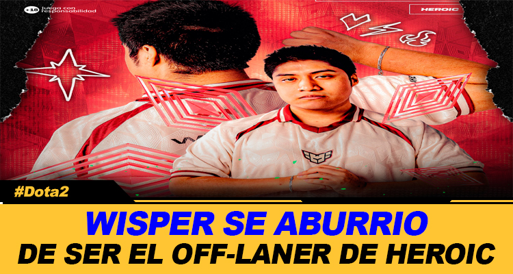 WISPER SE ABURRIO DE SER OFF LINE QUIERE COSAS NUEVAS